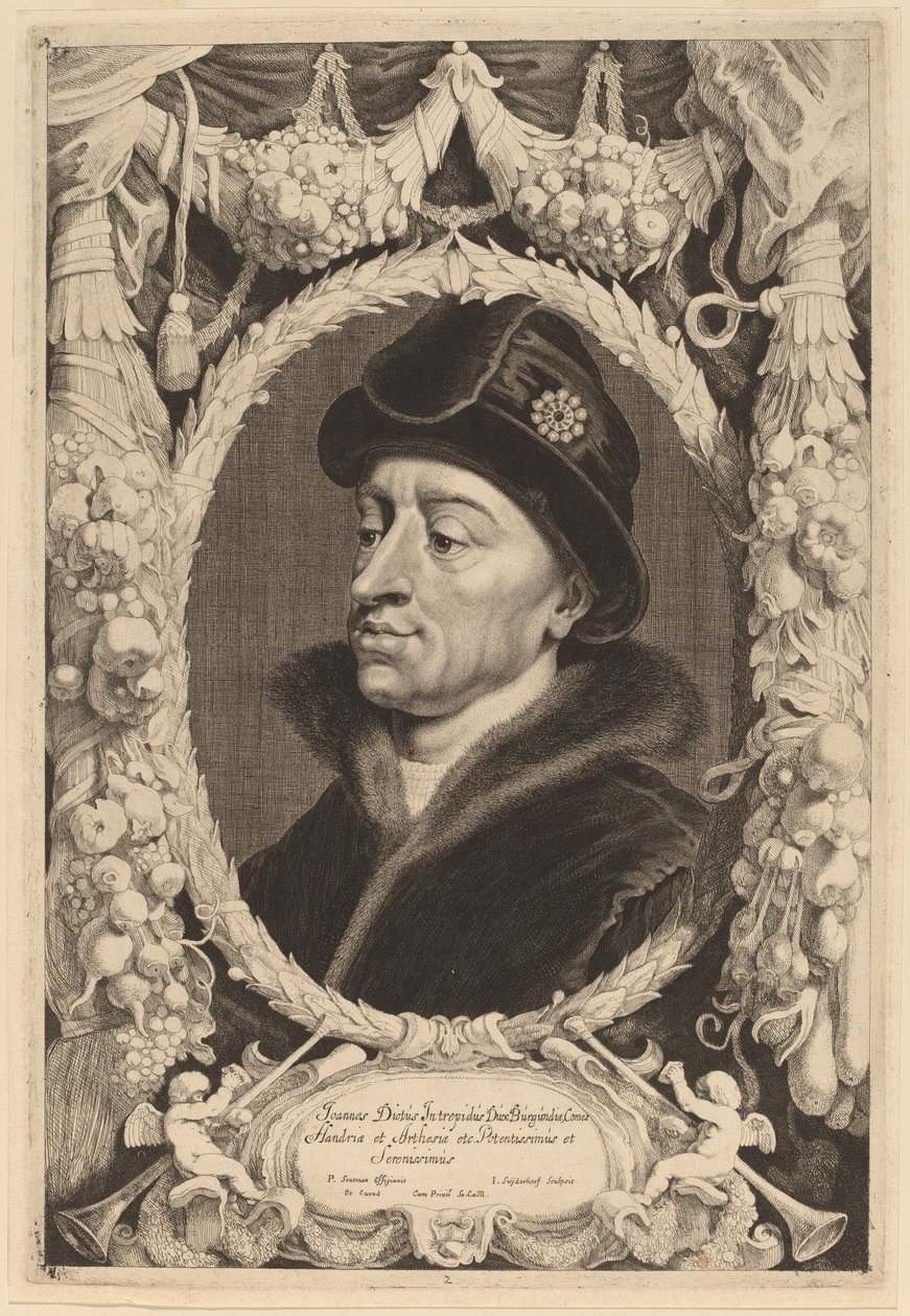 Jan Nieustraszony, książę Burgundii autorstwa Jonas Suyderhoff after Pieter Claesz Soutman
