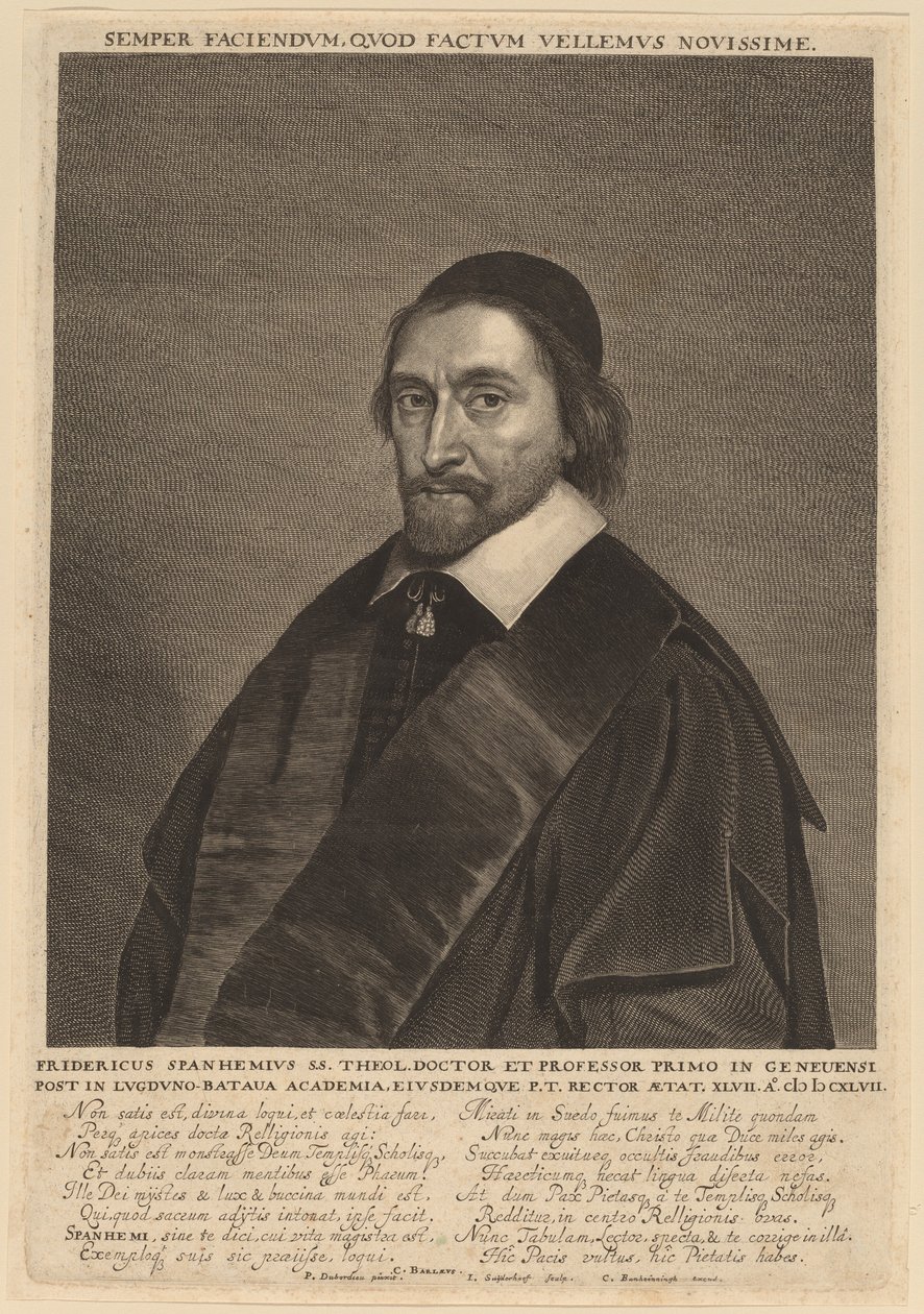 Fryderyka Spanheima autorstwa Jonas Suyderhoff after Pieter Dubordieu