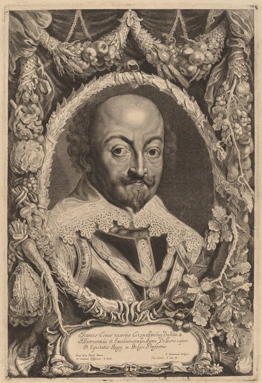 Jan, hrabia Nassau autorstwa Jonas Suyderhoff and Pieter Claesz Soutman after Sir Anthony van Dyck