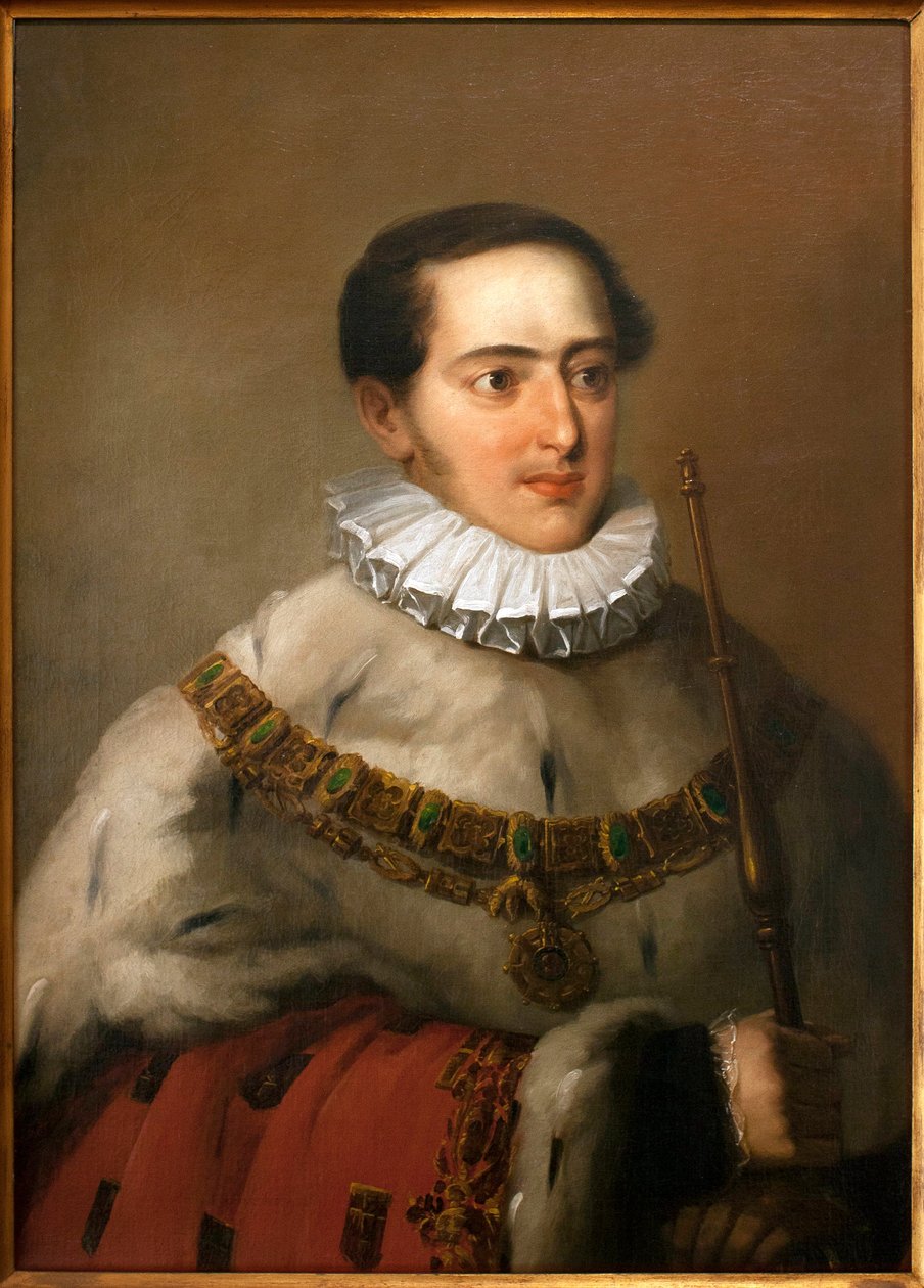 Portret Don Miguela I (Michaela I Portugalii) autorstwa João Baptista Ribeiro