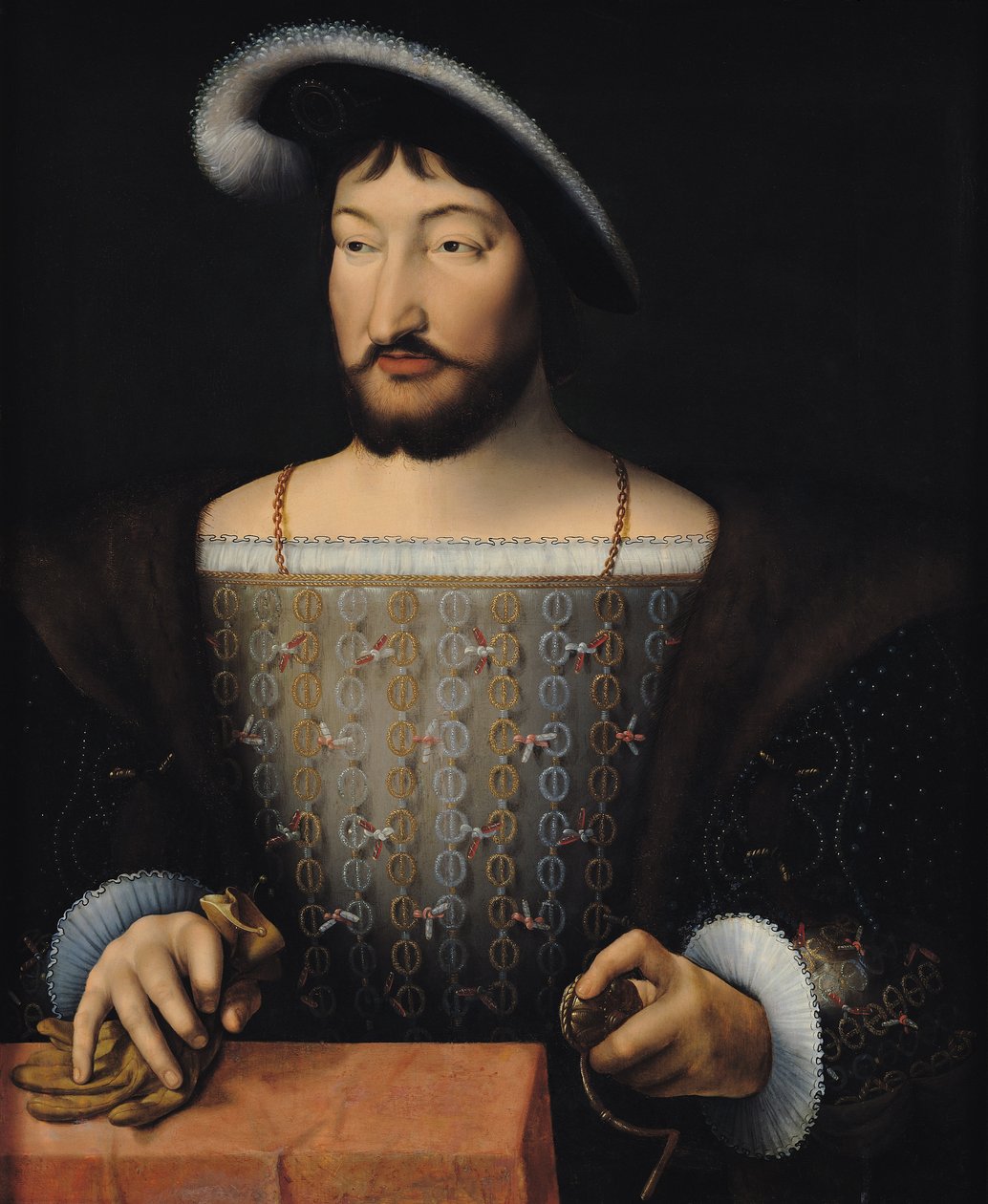 Franciszek I (1497-1547) autorstwa Joos van Cleve