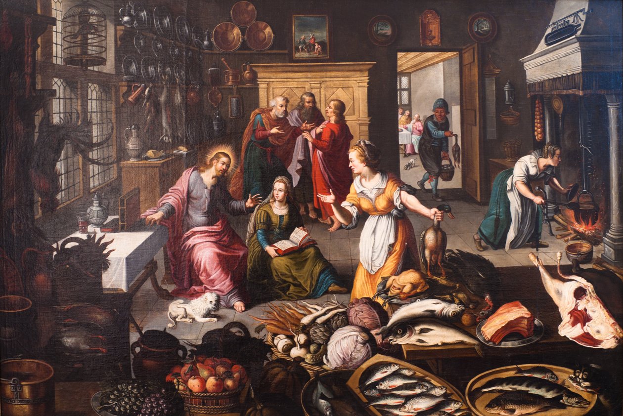 Chrystus w Marcie i Marii autorstwa Joos Goemare