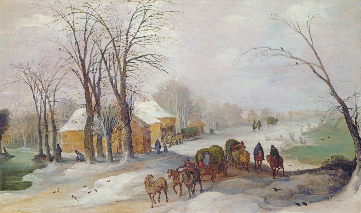 Zimowy krajobraz autorstwa Joos or Josse de Momper