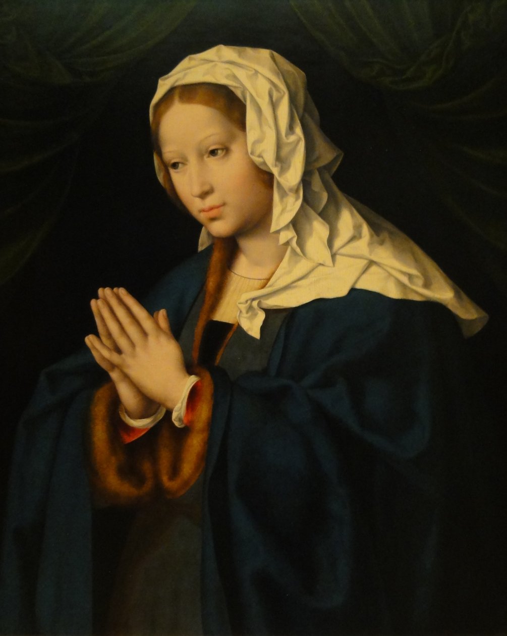 Maria w Beten autorstwa Joos van Cleve