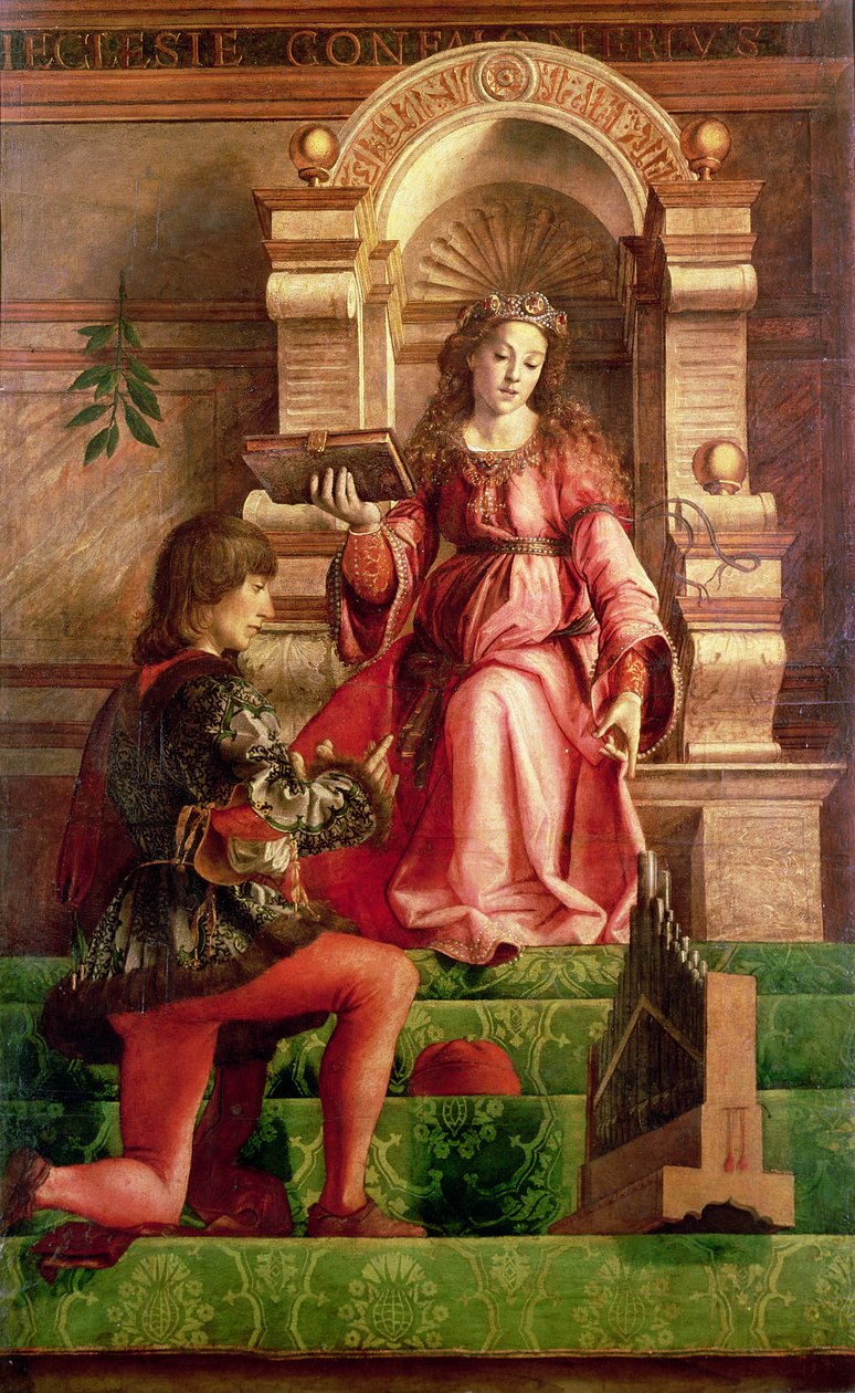 Muzyka, ok. 1480 autorstwa Joos van Gent