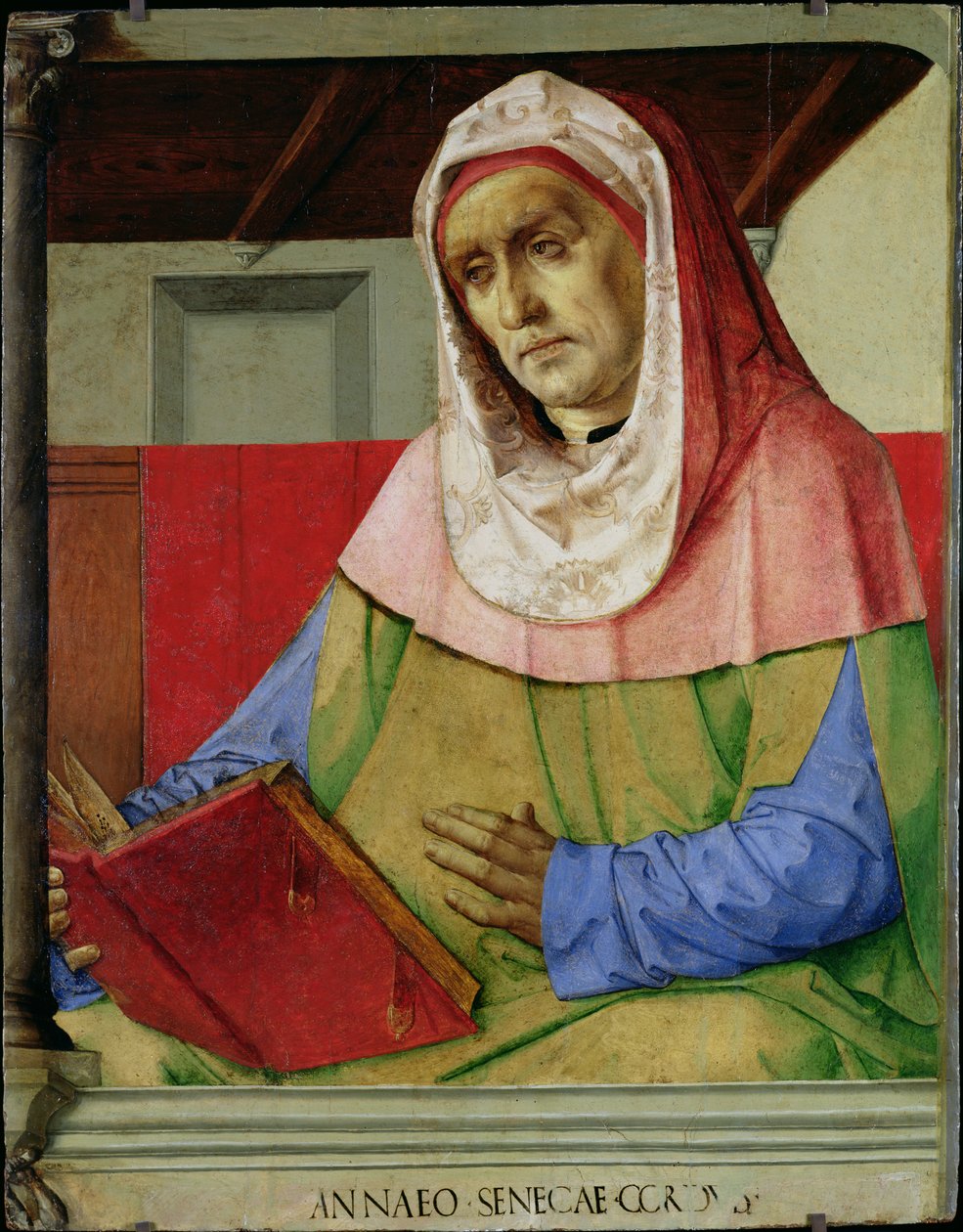 Portret Seneki (2 pne-AD 65) c.1475 autorstwa Joos van Gent