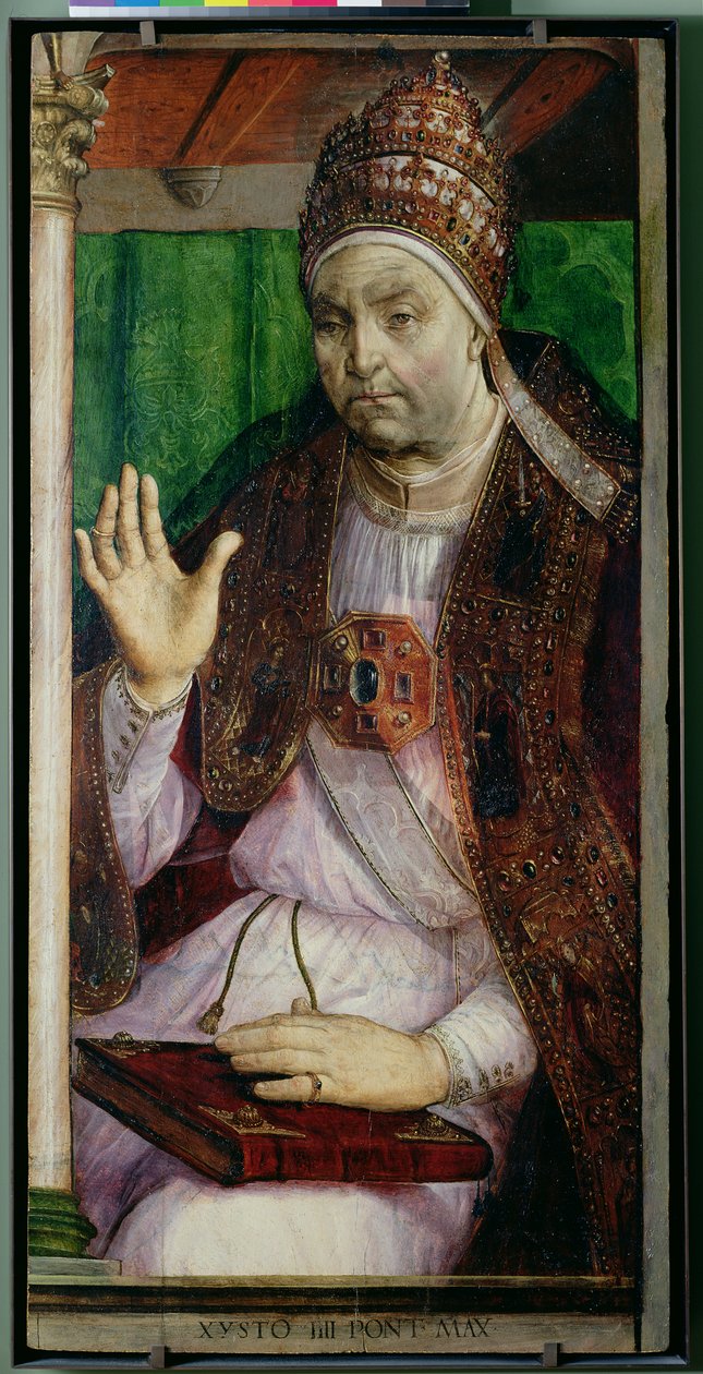 Portret Sykstusa IV (1414-84) ok.1475 autorstwa Joos van Gent