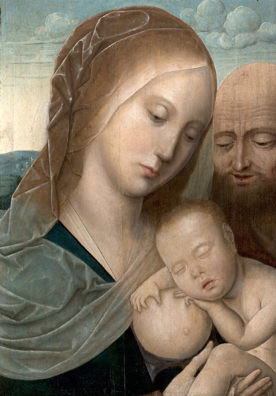 Dziewica z Dzieciątkiem ze św. Józefem, 1500-50 autorstwa Joos van and workshop Cleve