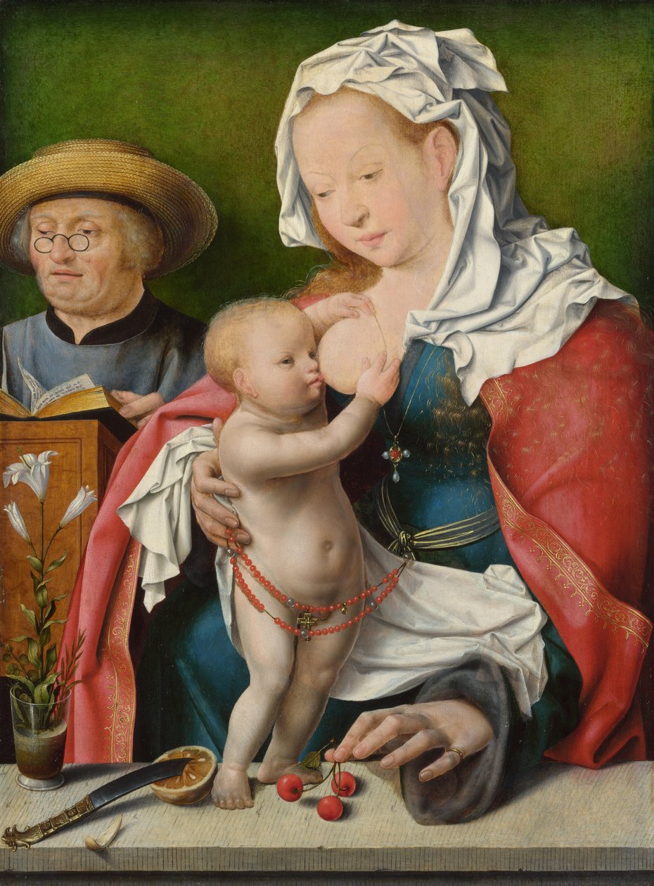 Święta Rodzina, c. 1520 autorstwa Joos van Cleve