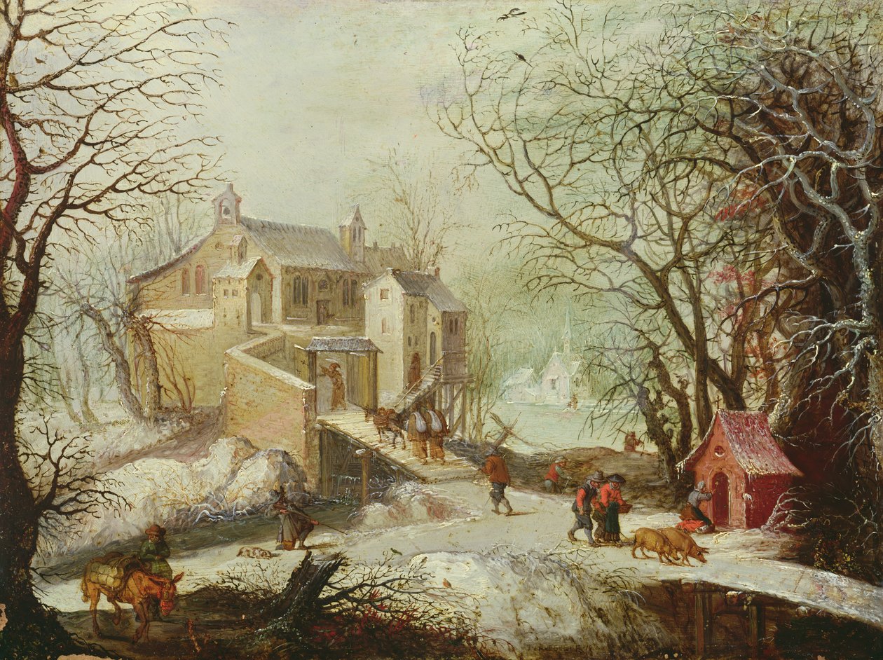 Zimowy krajobraz autorstwa Joos or Josse de Momper