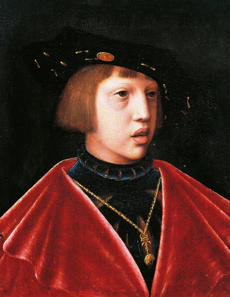 Portret Karola V jako dziecka (Gandawa autorstwa Joos van (attr. to) Cleve