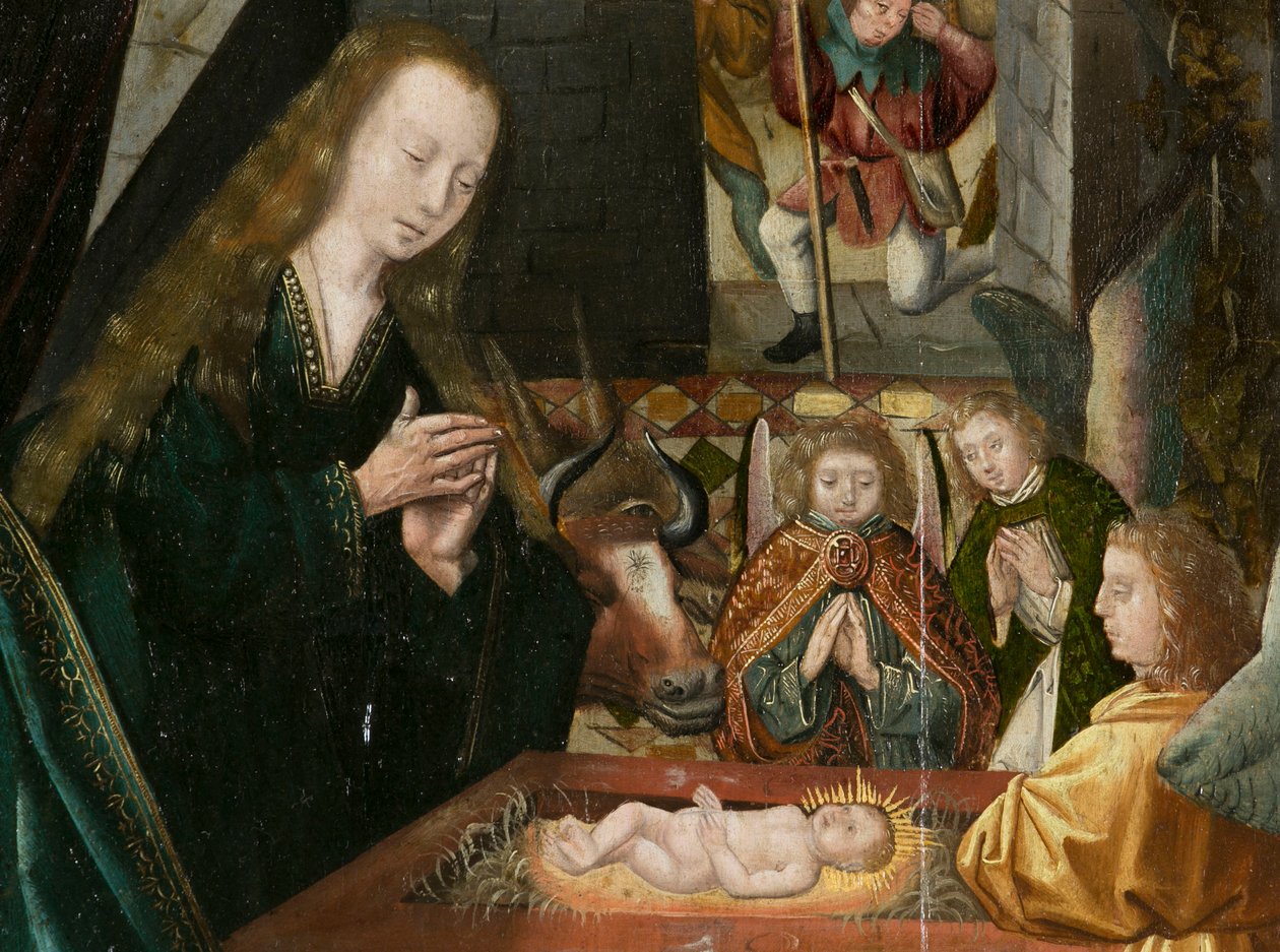 Tryptyk betlejemski, ok. 1540 (malarstwo na drewnie) autorstwa Joos van (attr. to) Cleve