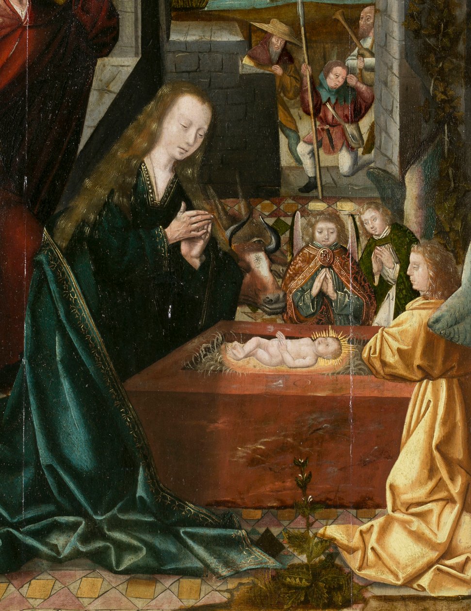 Tryptyk betlejemski, ok. 1540 (malarstwo na drewnie) autorstwa Joos van (attr. to) Cleve