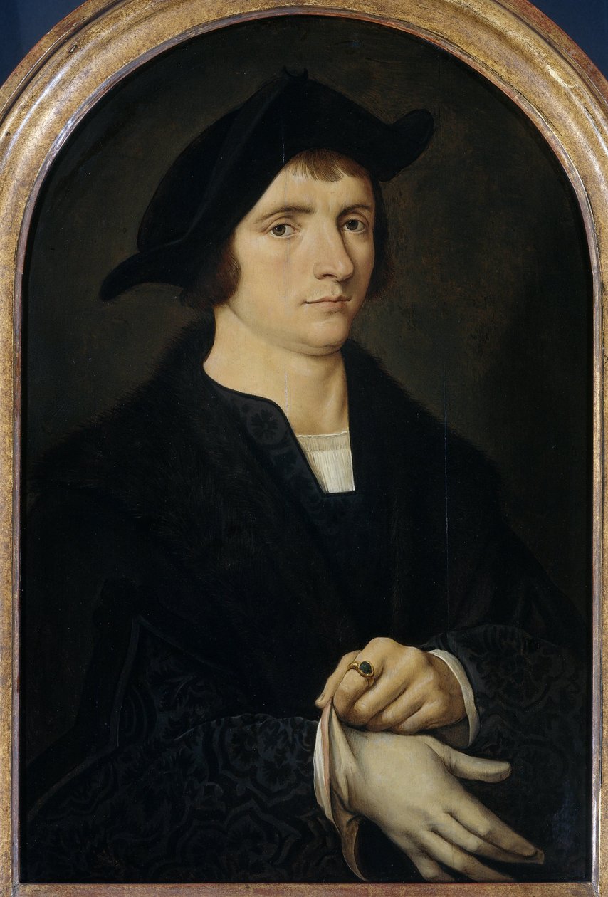 Portret Jorisa Vezeleera autorstwa Joos van Cleve (copy after)