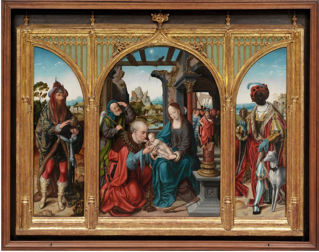 Adoracja Trzech Króli autorstwa Joos van Cleve