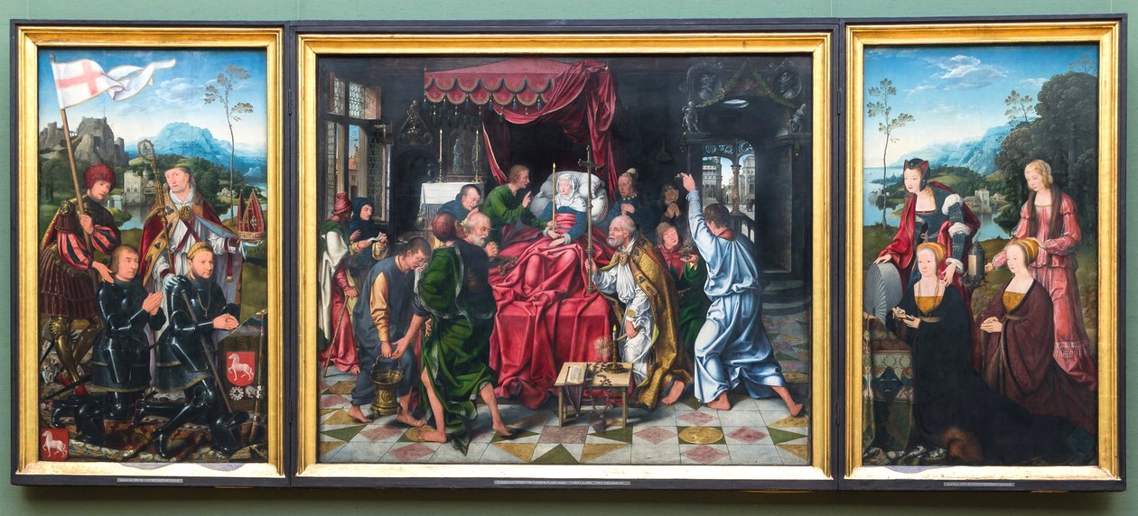 Ołtarz Zaśnięcia Marii autorstwa Joos van Cleve