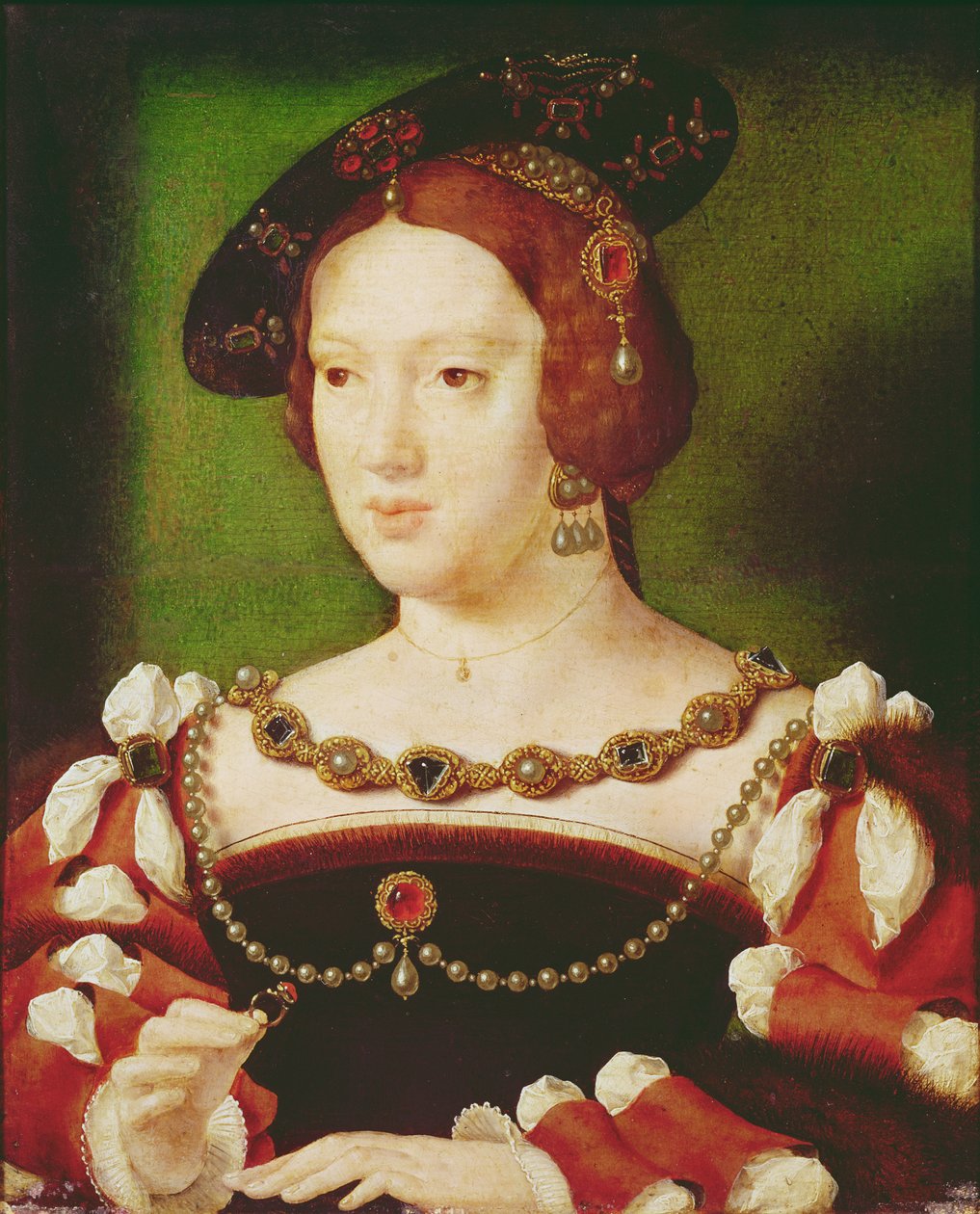 Portret Eleonory Hapsbourg (1498-1558) autorstwa Joos van Cleve