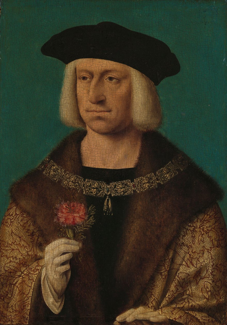 Portret Maksymiliana I, ok. 1530 autorstwa Joos van Cleve