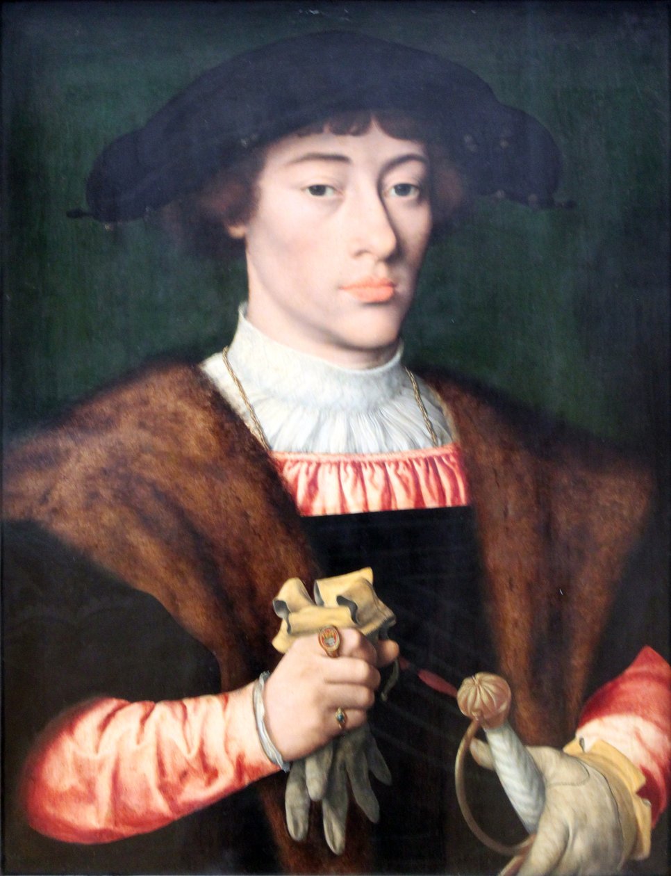Portret młodego mężczyzny autorstwa Joos van Cleve
