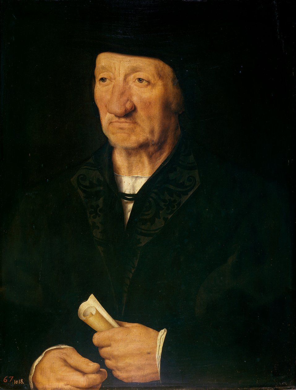 Portret starca, 1525-7 autorstwa Joos van Cleve