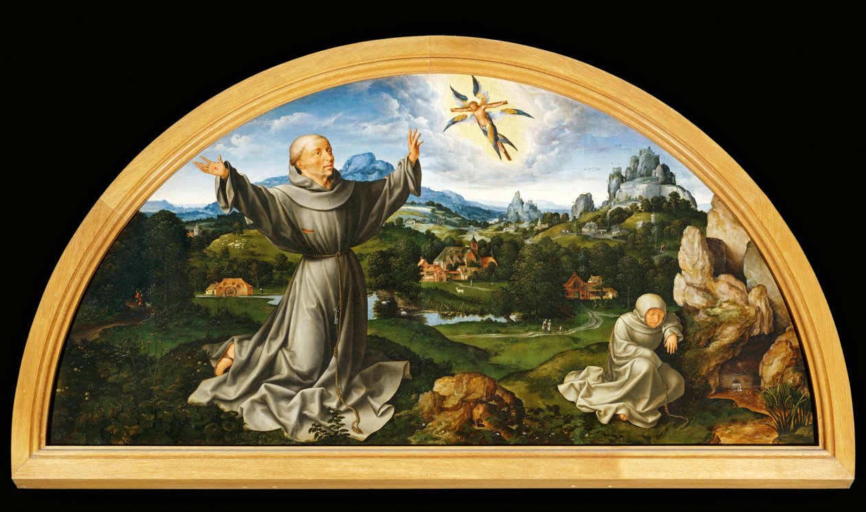 Malowidło ołtarzowe przedstawiające Opuszczenie Chrystusa ... autorstwa Joos van Cleve