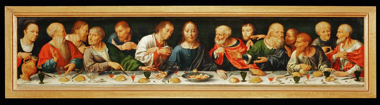 Malowidło ołtarzowe przedstawiające Opuszczenie Chrystusa ... autorstwa Joos van Cleve
