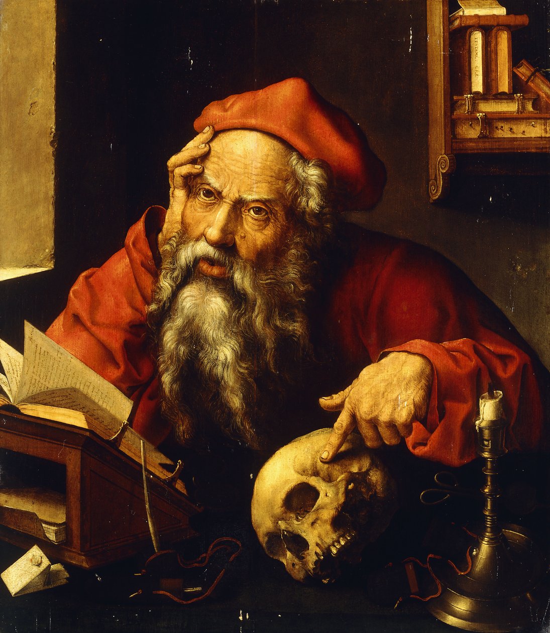 Święty Hieronim, autorstwa Joos van Cleve