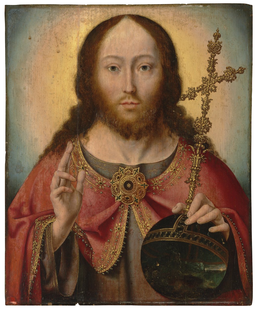 Salvator Mundi autorstwa Joos van Cleve
