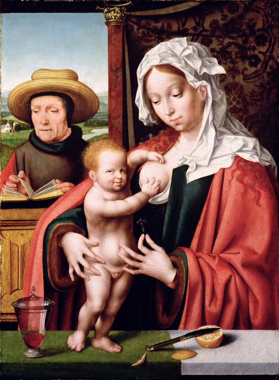 Święta Rodzina, ok. 1520 autorstwa Joos van Cleve