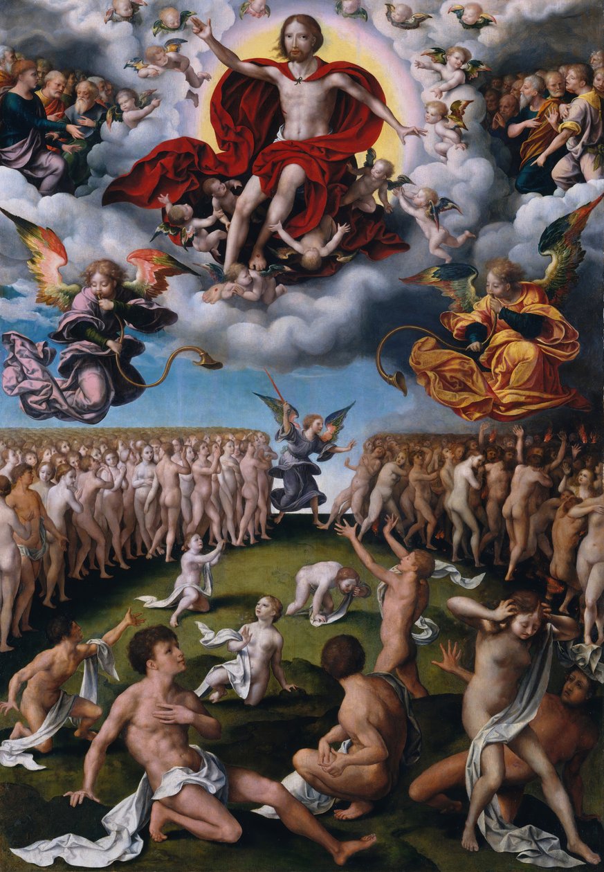 Sąd Ostateczny, ca. 1520-25. autorstwa Joos van Cleve