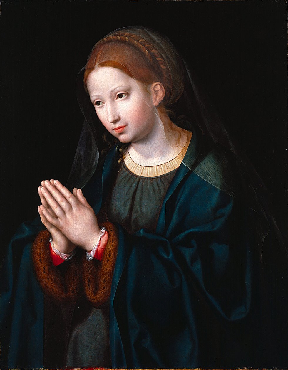 Dziewica w modlitwie autorstwa Joos van Cleve