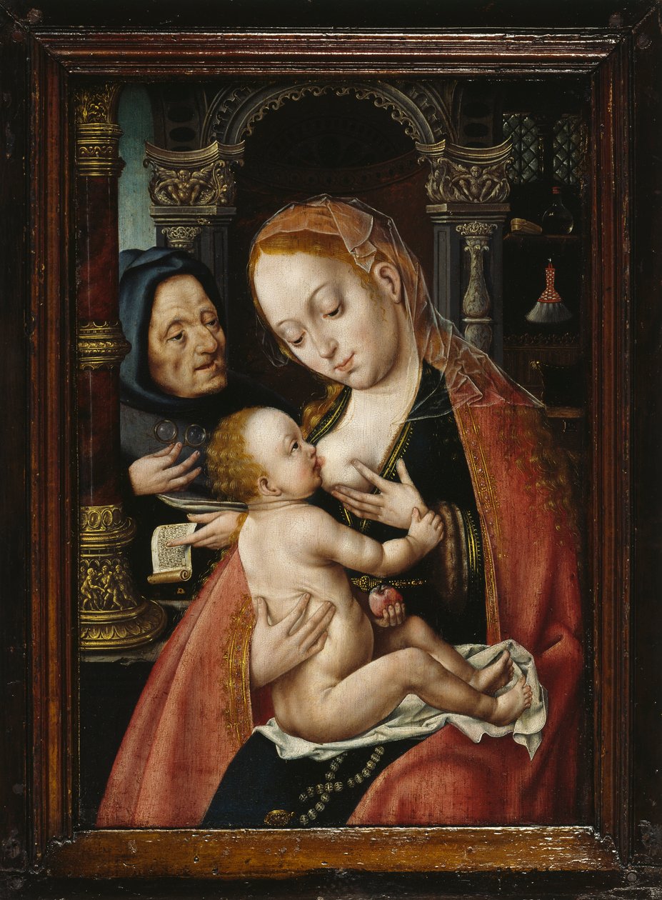 Święta Rodzina, ok. 1523-1530. autorstwa Joos van Cleve Circle of .