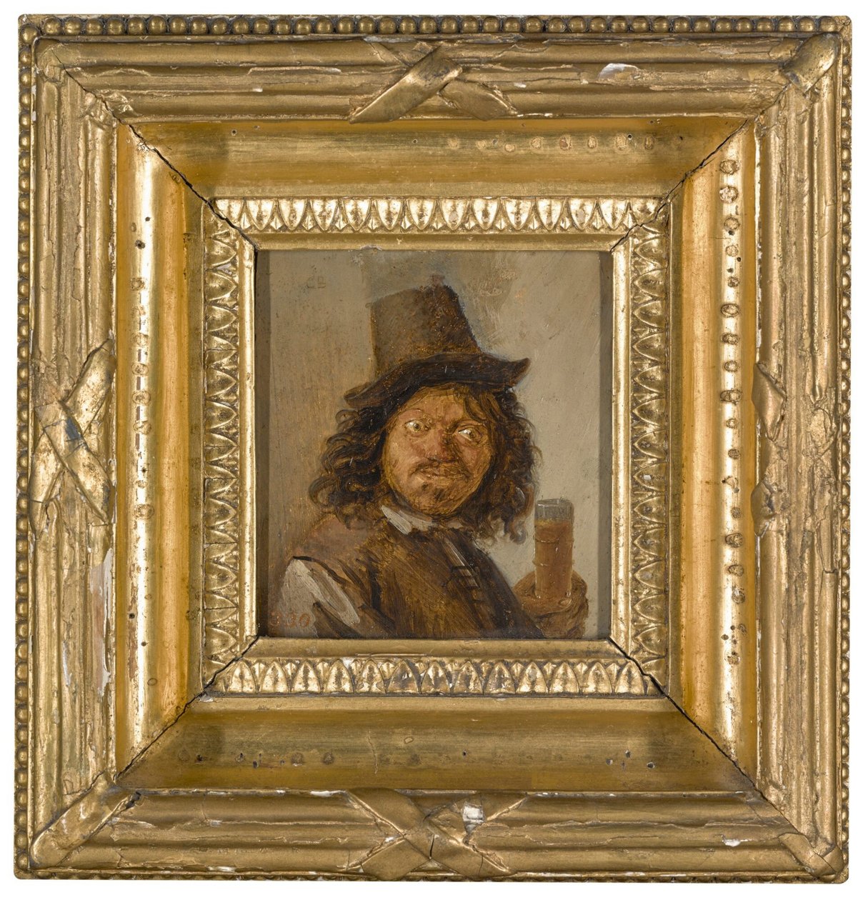 Portret mężczyzny trzymającego napój autorstwa Joos van Craesbeeck