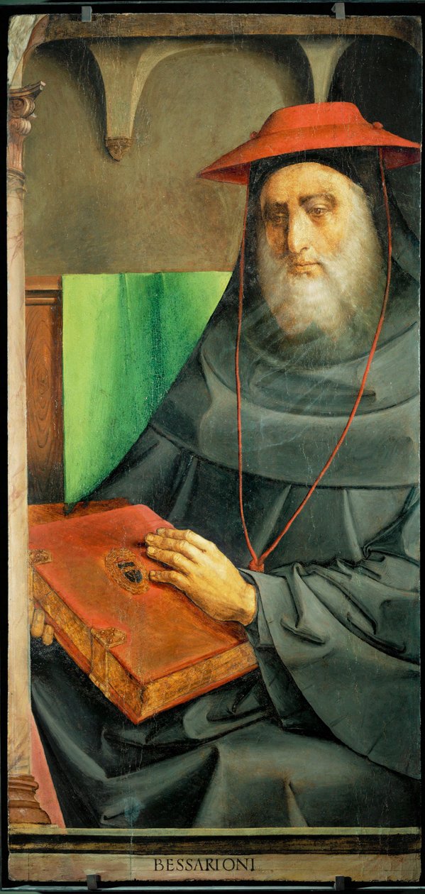 Kardynał Bessarion, humanista i uczony z Bizancjum ... autorstwa Joos van Gent (fl.1460 75)