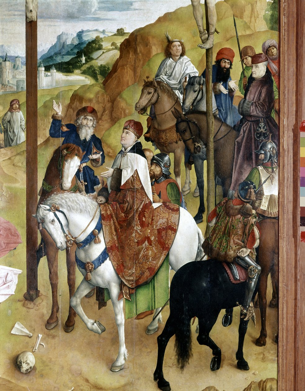 Tryptyk Ukrzyżowanie w Gandawie autorstwa Joos van Gent (fl.1460 75)