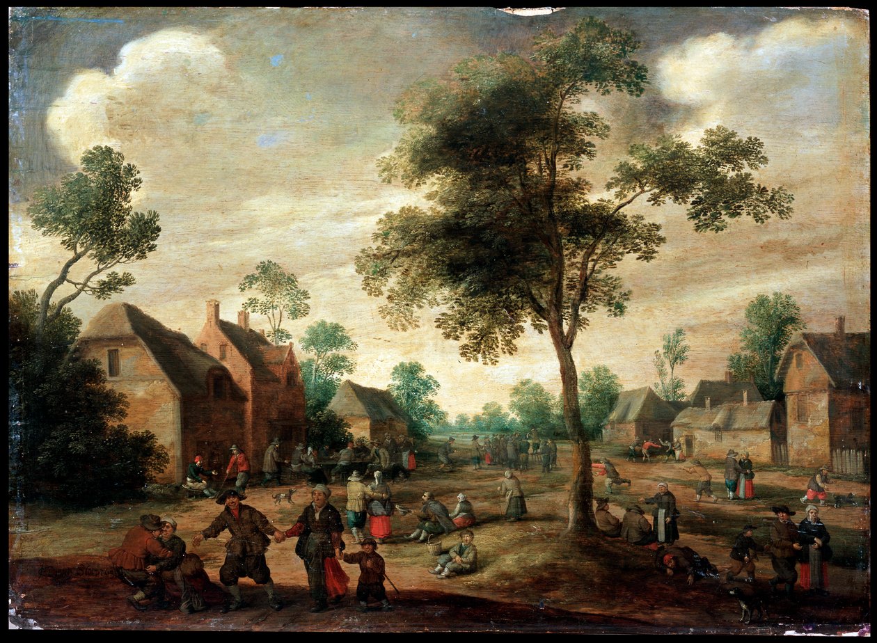 „Świętowanie wsi”, XVII wiek autorstwa Joost Cornelisz Droochsloot
