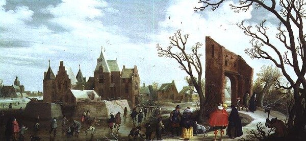 Zima, 1624 (panel) (para 81006) autorstwa Joost Cornelisz. Droochsloot