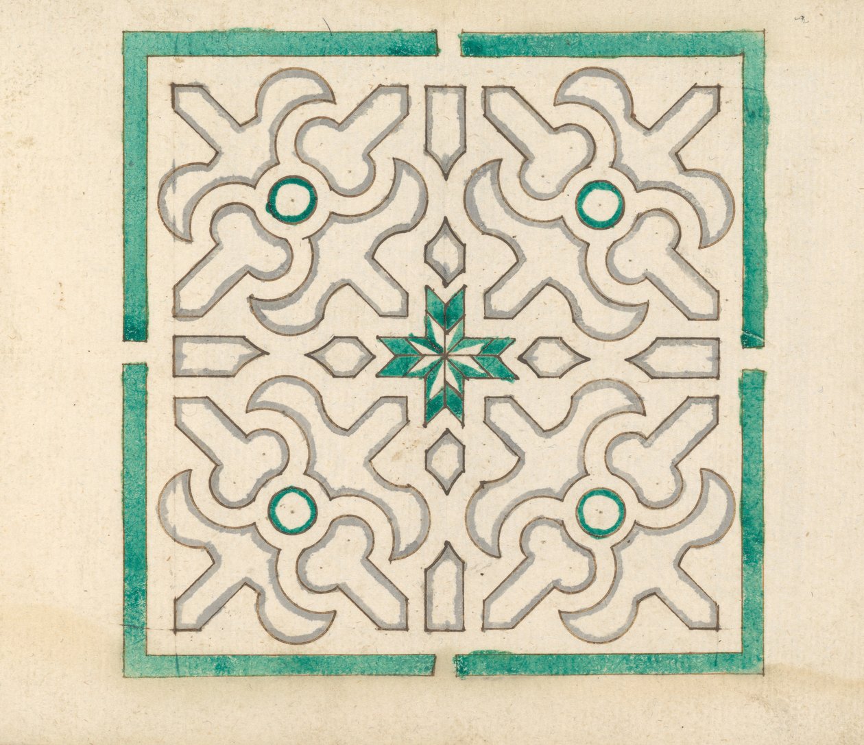 Album zawierający 75 rysunków do trejaży ogrodowych i parterów, ca. 1610-40. autorstwa Jorg Rurfinger