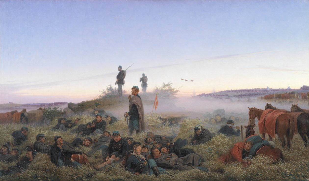 Poranek po bitwie pod Isted 25 lipca 1850 r. autorstwa Jorgen Valentin Sonne