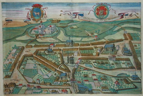 Lovicensis, z „Civitates Orbis Terrarum” Georga Brauna (1541-1622) i Fransa Hogenburga (1535-90), ok.1572 (kolorowa rycina) autorstwa Joris (after) Hoefnagel