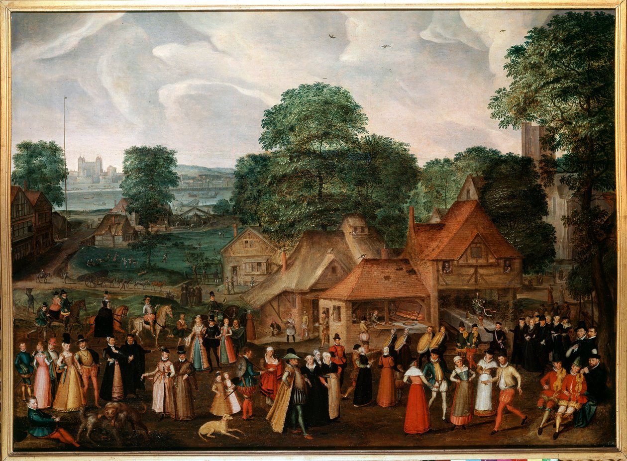 Wesele w Berdmondsey Obraz Georgesa Hoefnagela (1542-1601) (ek.engl.) 1600 Ze zbiorów prywatnych autorstwa Joris Hoefnagel