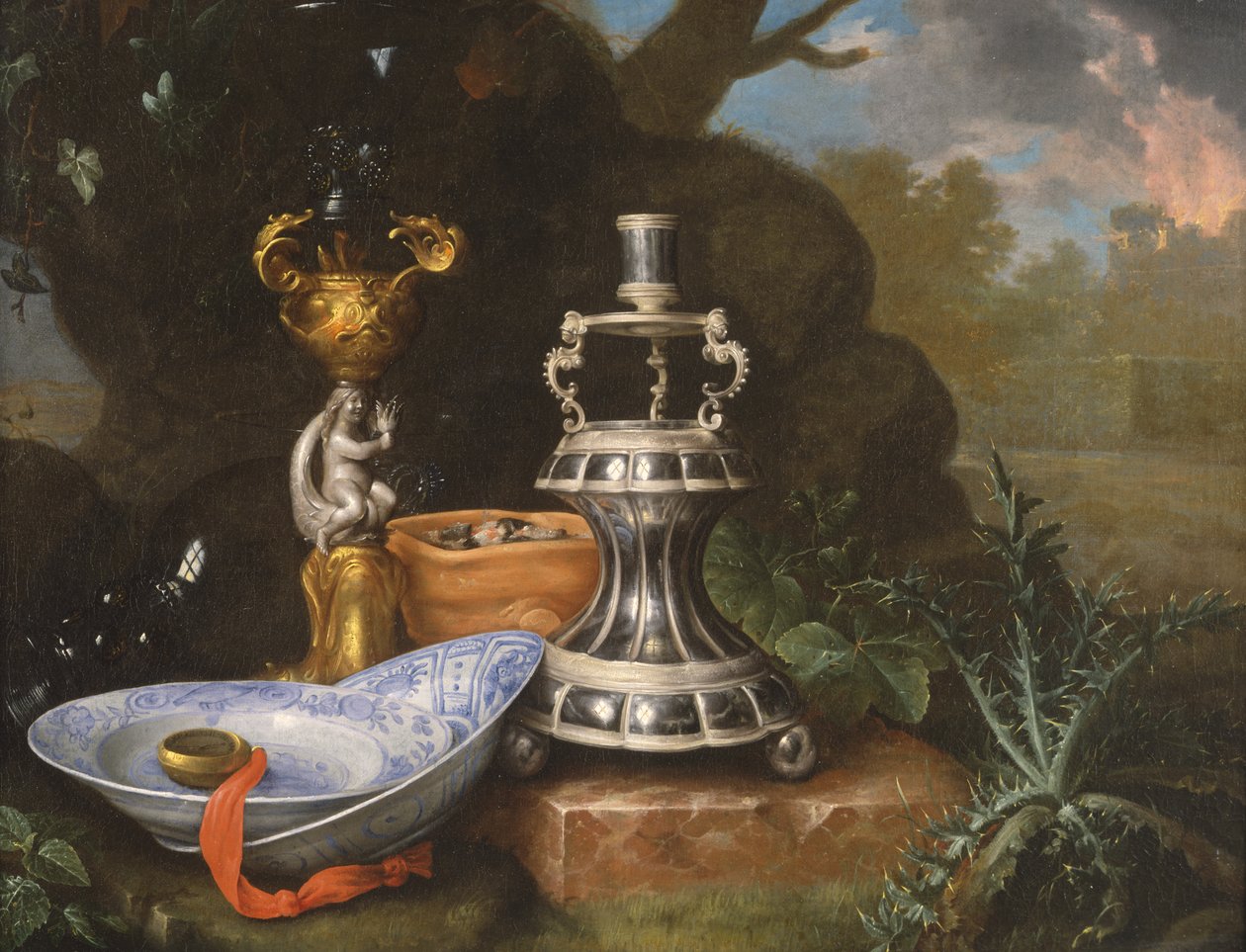Alegoria ognia (olej) autorstwa Joris van Son