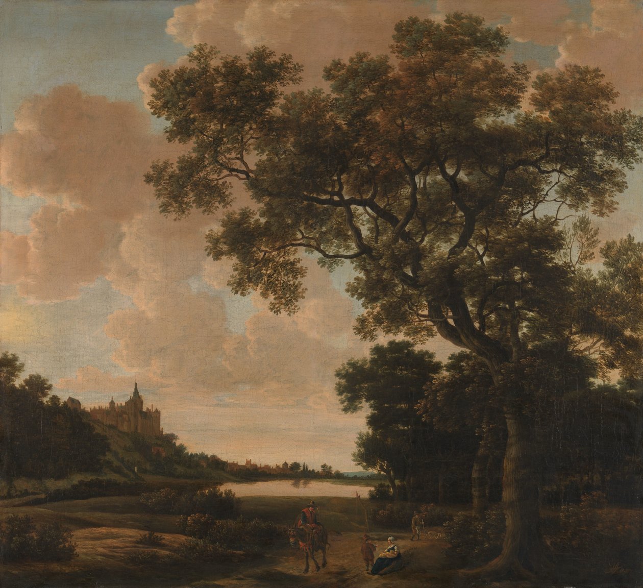 Krajobraz z Schwanenburg, Kleves autorstwa Joris van der Haagen