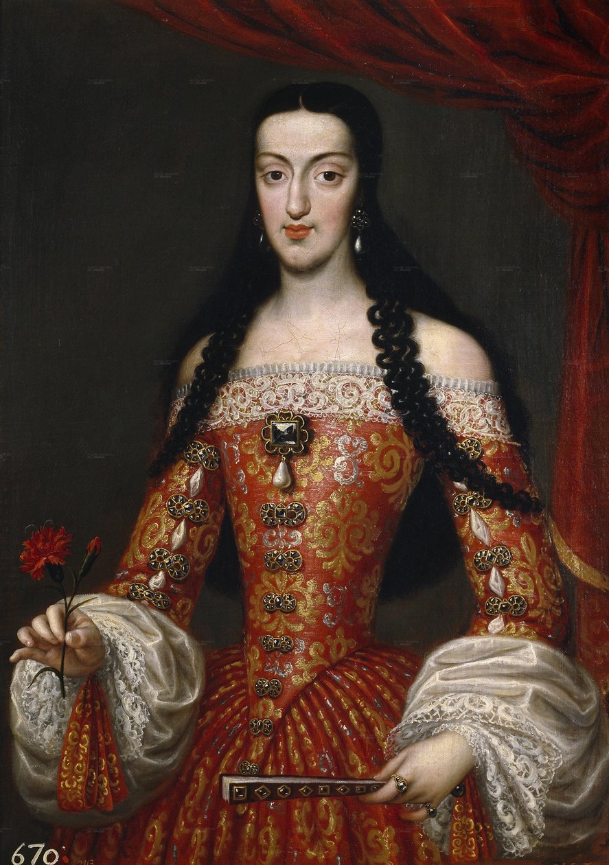 Mary Louise z Orleanu, królowa Hiszpanii autorstwa José García Hidalgo