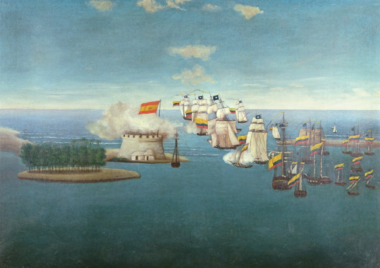 Bitwa pod Maracaibo 24 lipca 1823 r. autorstwa José María Espinosa Prieto
