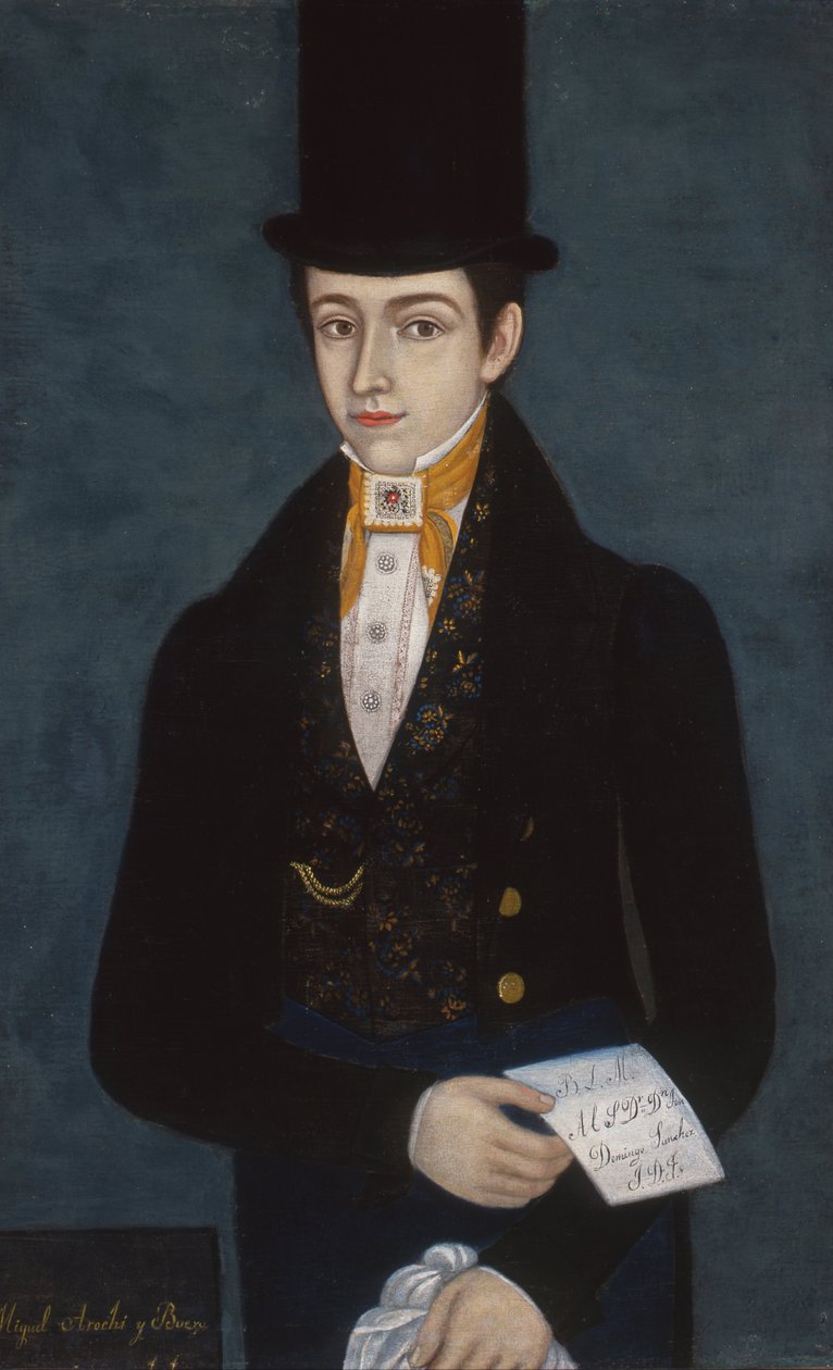 Portret Miguela Arochi y Baeza autorstwa José María Estrada