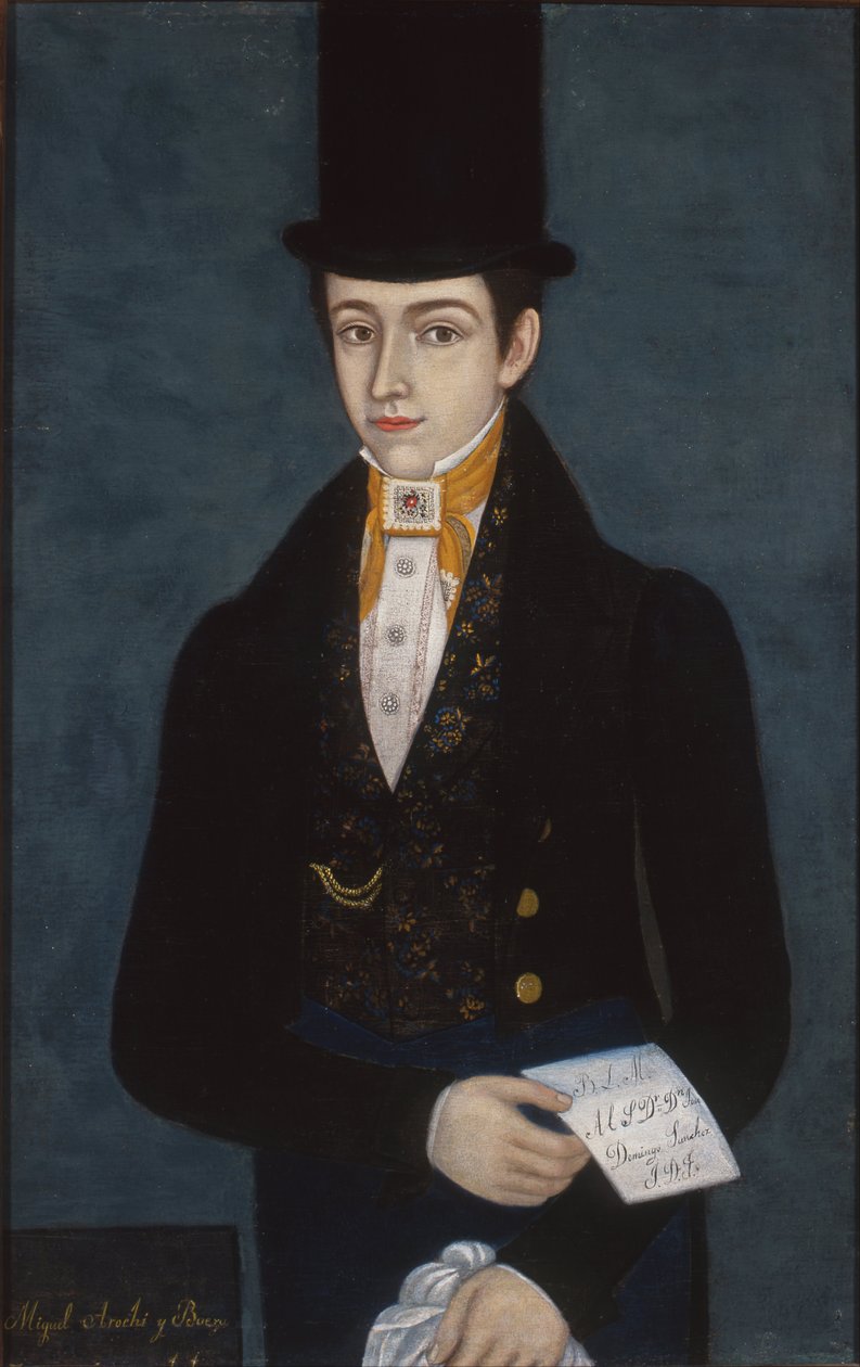 Portret Miguela Arochi y Baeza autorstwa José María Estrada