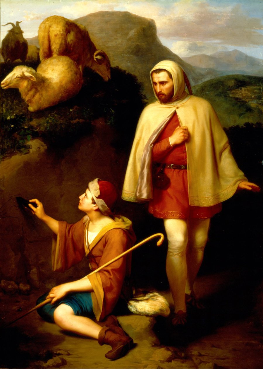 Giotto i Cimabue autorstwa José María Obregón