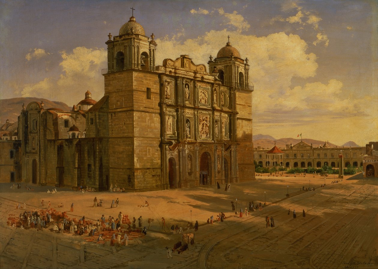 Katedra w Oaxaca autorstwa José Marí Velasco