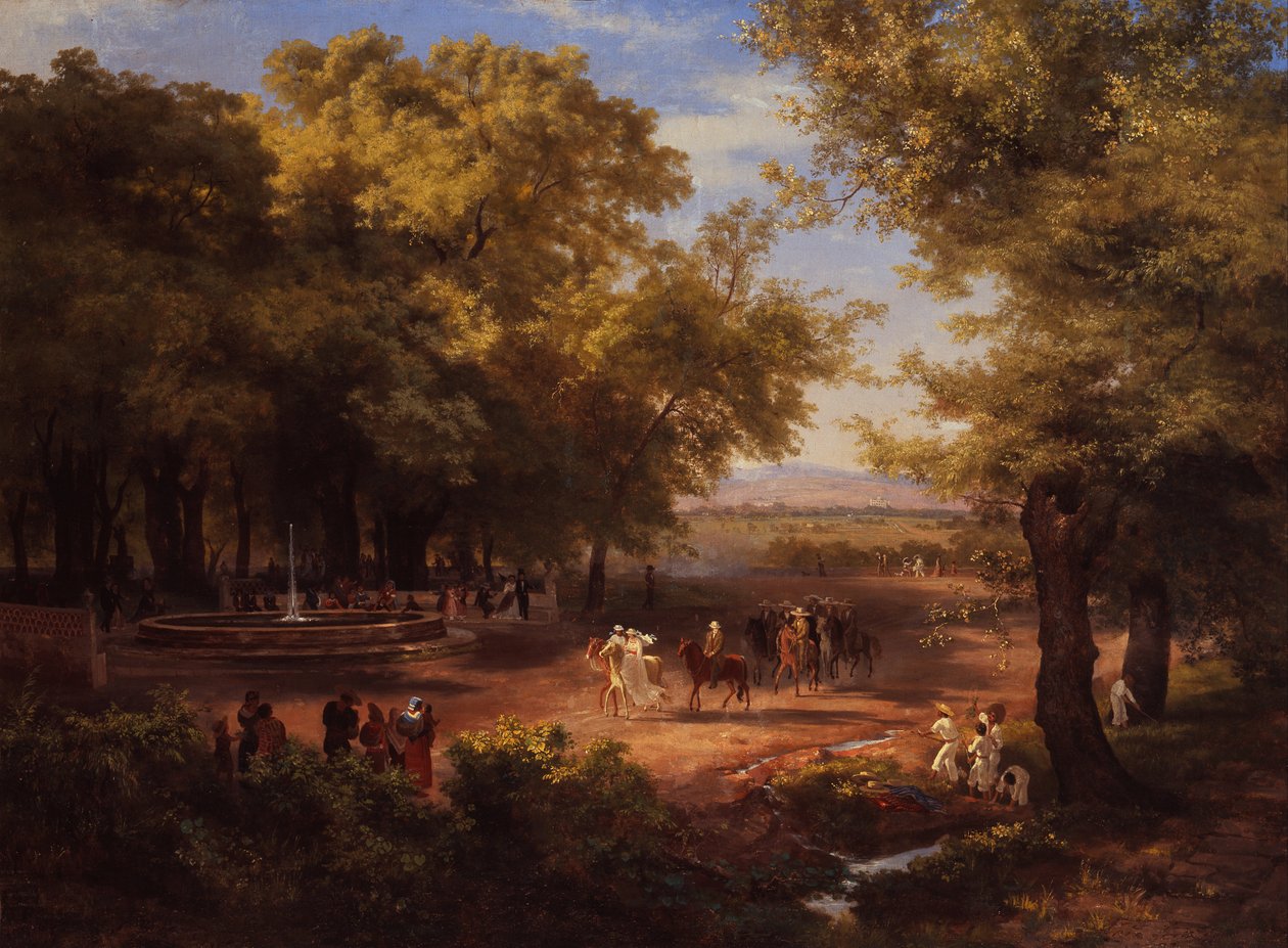 Alameda w Meksyku autorstwa José Marí Velasco